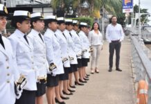 Autoridades del ENAPRO recibieron al barco MANDUBI