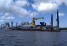 Comienza el dragado del km 206 Puerto Paysandú del Río Uruguay