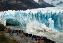 La mayor ruptura del Glaciar argentino Perito Moreno desde 1988