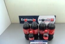 Detectan 379 ovoides con cocaína en envases de cola