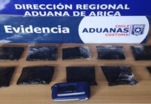 Aduana chilena detecta cocaína en maleta de turista