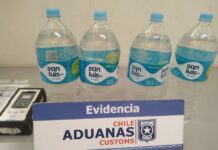 Chile detecta peligrosa droga anestésica en botellas de agua