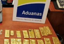 Un pasajero uruguayo y otro argentino fueron detenidos con 17 kilos de oro en Carrasco