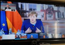 Merkel apuesta por multilateralismo y alerta contra el proteccionismo en un debate sobre la pandemia