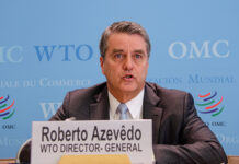 Roberto Azevêdo deja hoy la Dirección General de la OMC