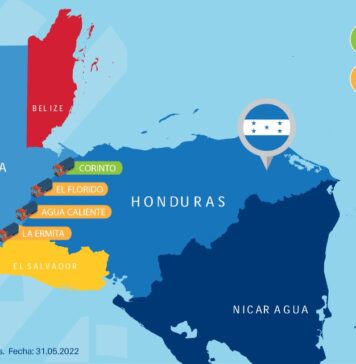 Guatemala y Honduras disponen el puesto fronterizo de Corinto para el paso del transporte
