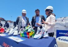 Aduanas de Chile incauta contenedor con falsificaciones de exclusivas zapatillas