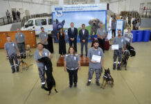 Un reconocimiento a canes destacados por su contribución al control aduanero