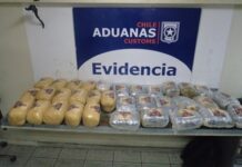 Chile: Interceptan a caminantes con 33 kilos de droga