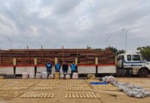 Investigación de la Aduana logra el secuestro de 1.700 kilos de marihuana oculta en un camión