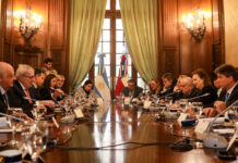 Cancilleres de Argentina y Chile dialogan sobre optimización fronteriza