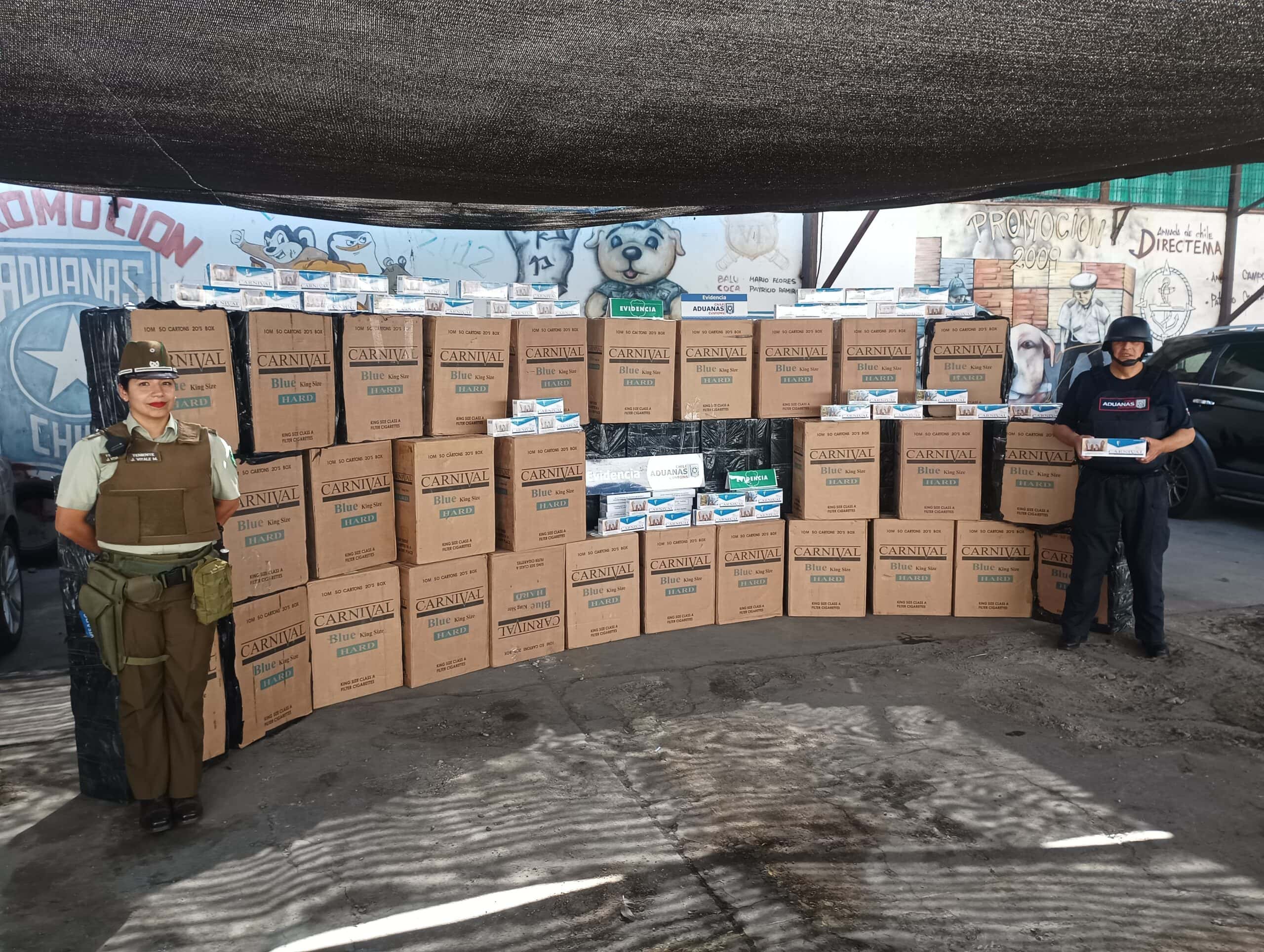 Chile: Customs intercepts 14 thousand packs of illegal cigarettes before  being sent by mail in Arica